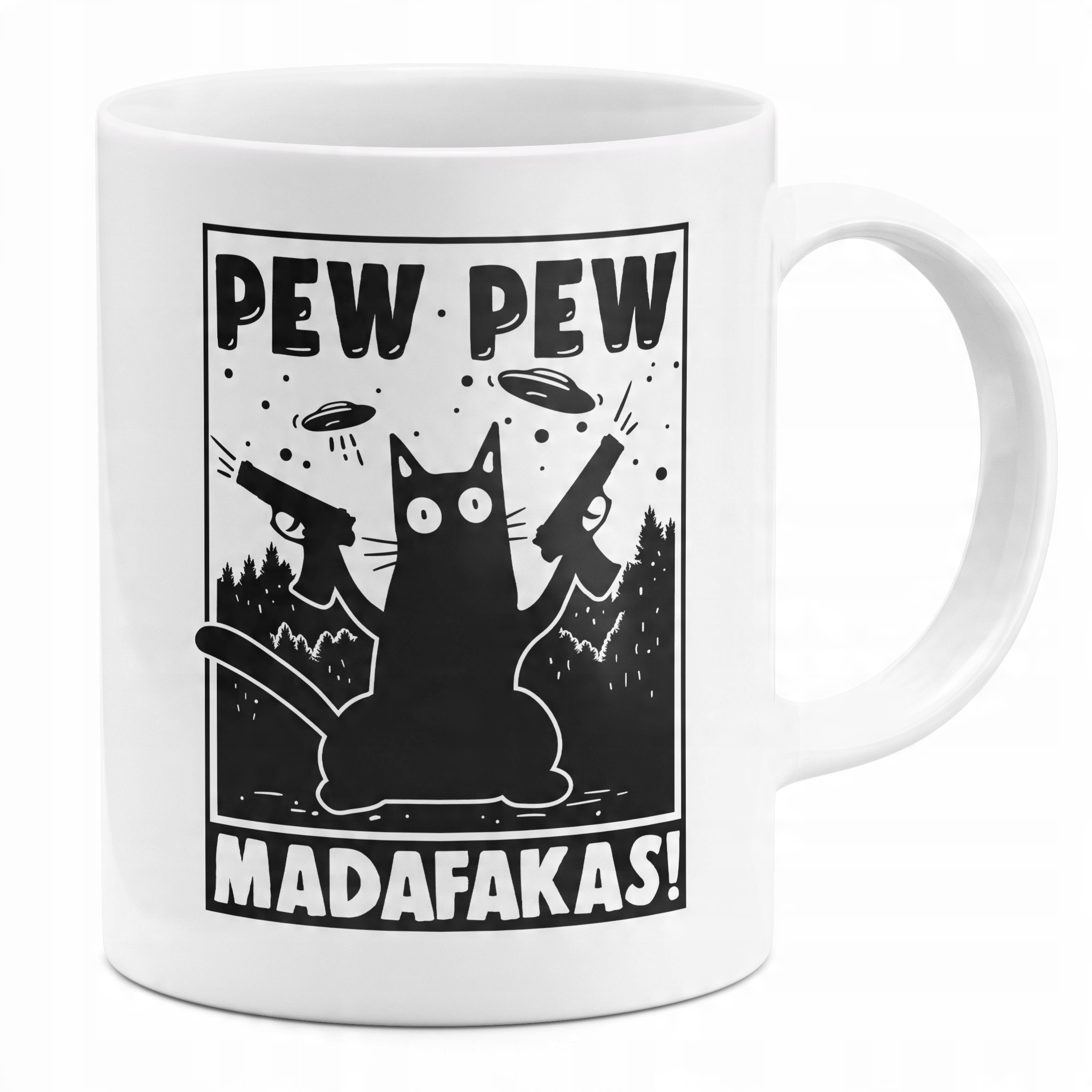 

Kubek Pew Pew Madafakas Dla Kociary Kot Alien