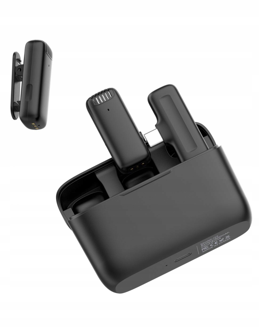BEZPRZEWODOWY MIKROFON KRAWATOWY DO TELEFONU USB-C ODBIORNIK NADAJNIK