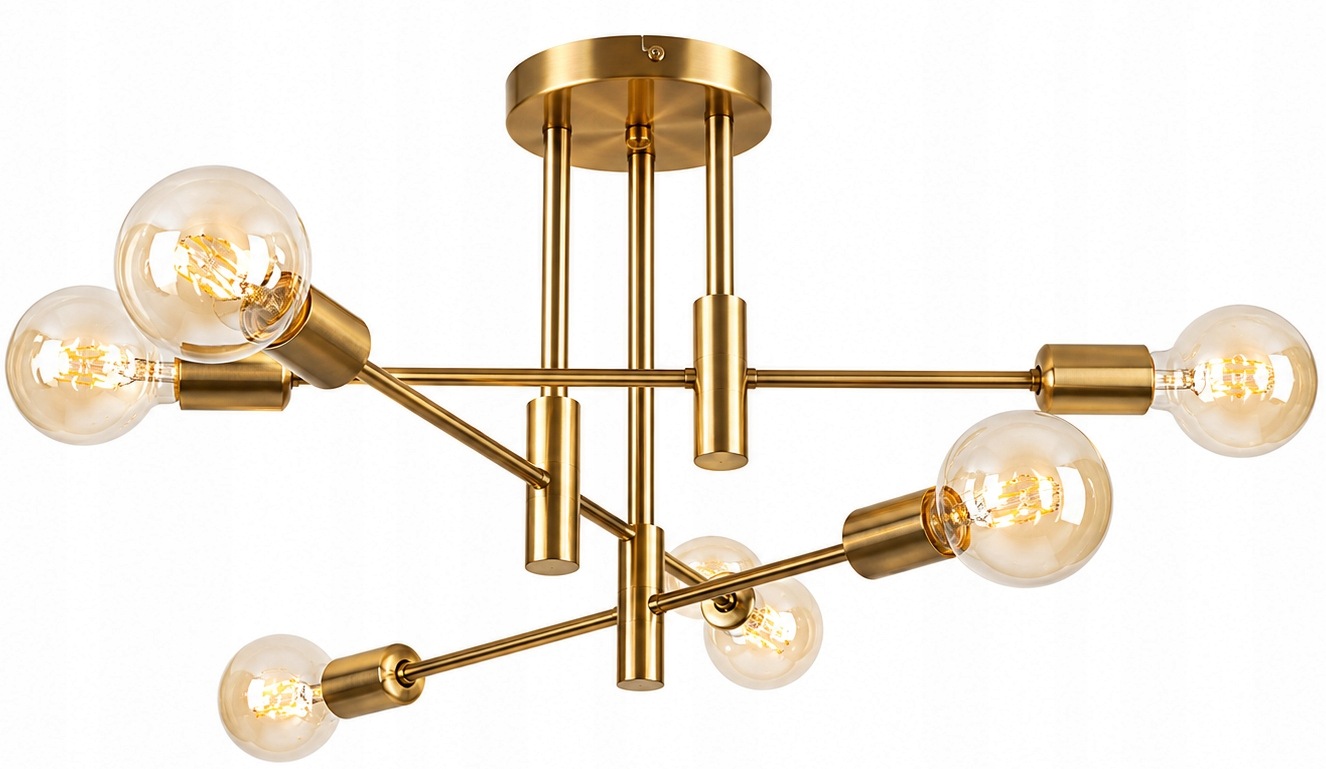 Stropní Závěsná Lampa Dorado Stropní Svítidlo Lustr Koule Led Zlatá Gold 6PL