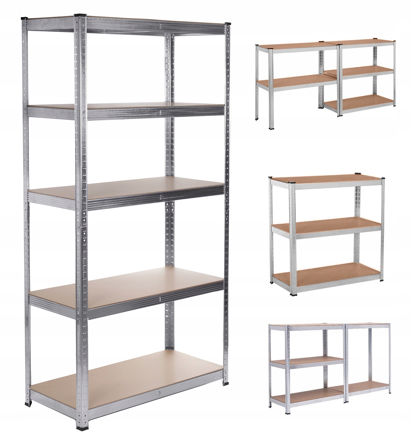 

Regał Metalowy Magazynowy 5 Półek 180x90x40 175 kg