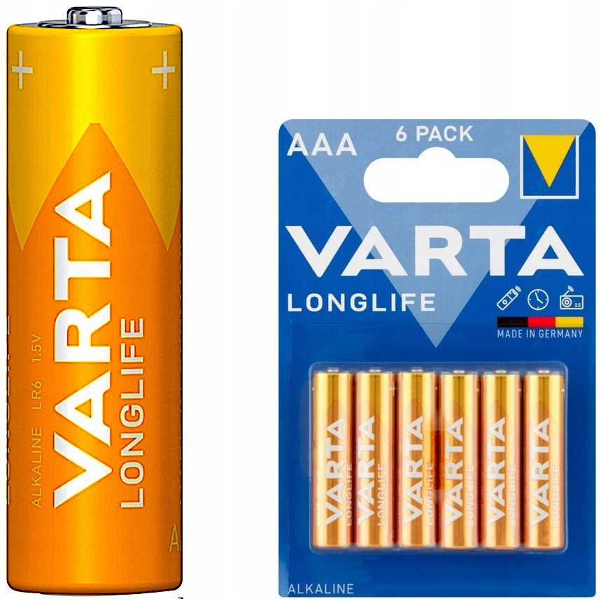 

6x Bateria Varta Longlife Aaa LR3 Alkaline