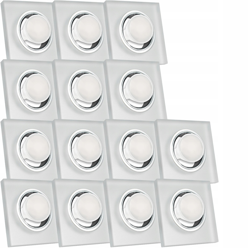 14X Skleněná Zapuštěná Lampa S Velmi Silným Sklo 3W Led Žárovka
