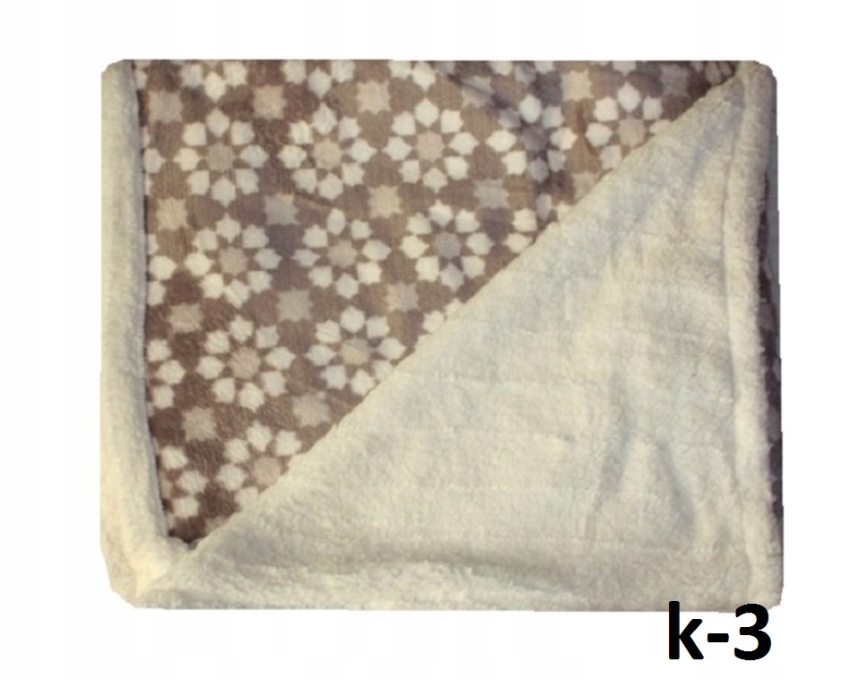 KOC baranek miś dwustronny 150X200 plusz Kapa pled Rodzaj koc