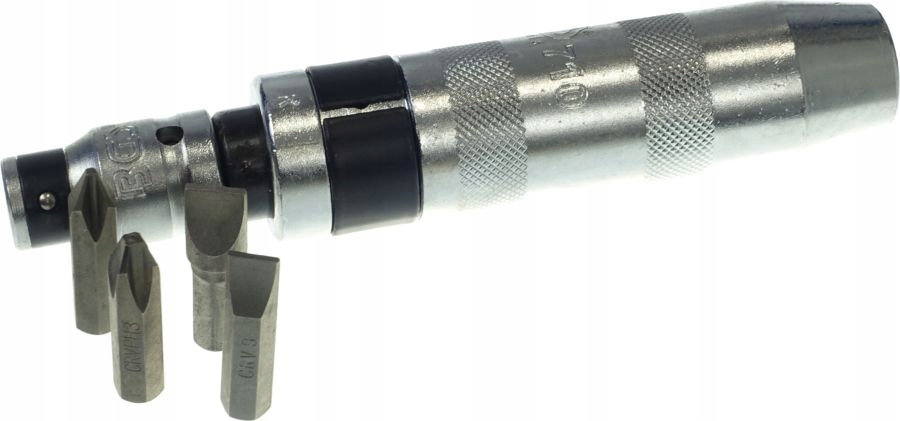 Wkrętak udarowy z bitami, 5 cz.