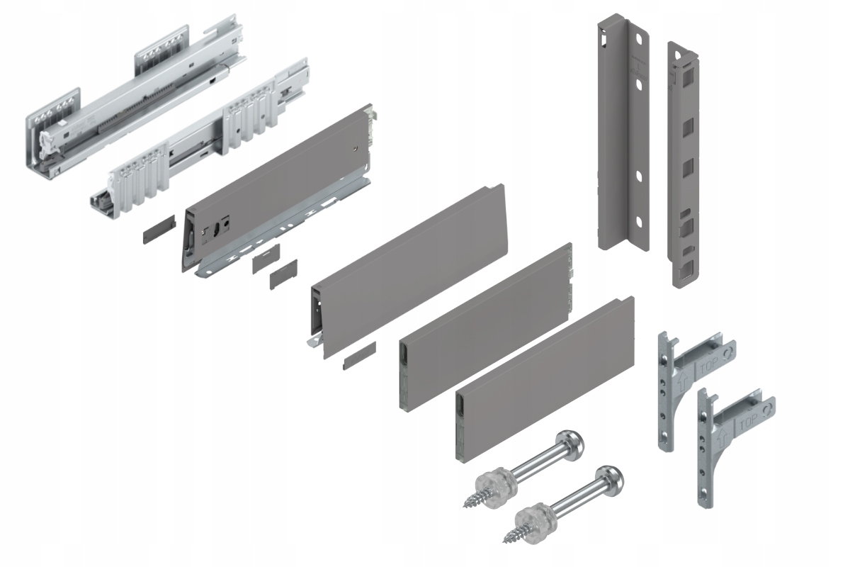 Blum Zásuvka Merivobox 300 Vysoká E Blm Sivá 40 kg