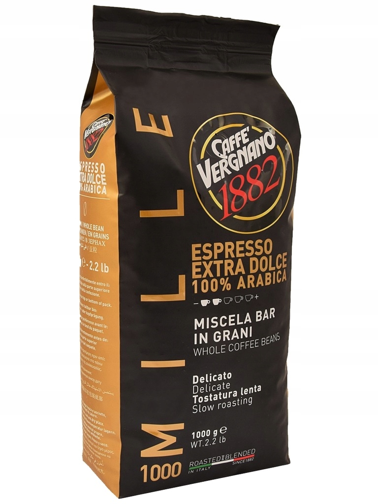 Kawa ziarnista Vergnano Espresso Extra Dolce Mille 1000 1kg