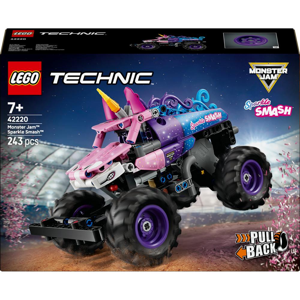 Lego Technic Monster Jam Sparkle Smash s pohonem typu pull-back 42220