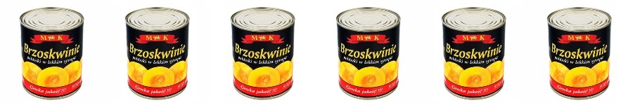 Levně 6 x 820 g Mk Broskve půlky v lehkém sirupu z Půlka Kartonu