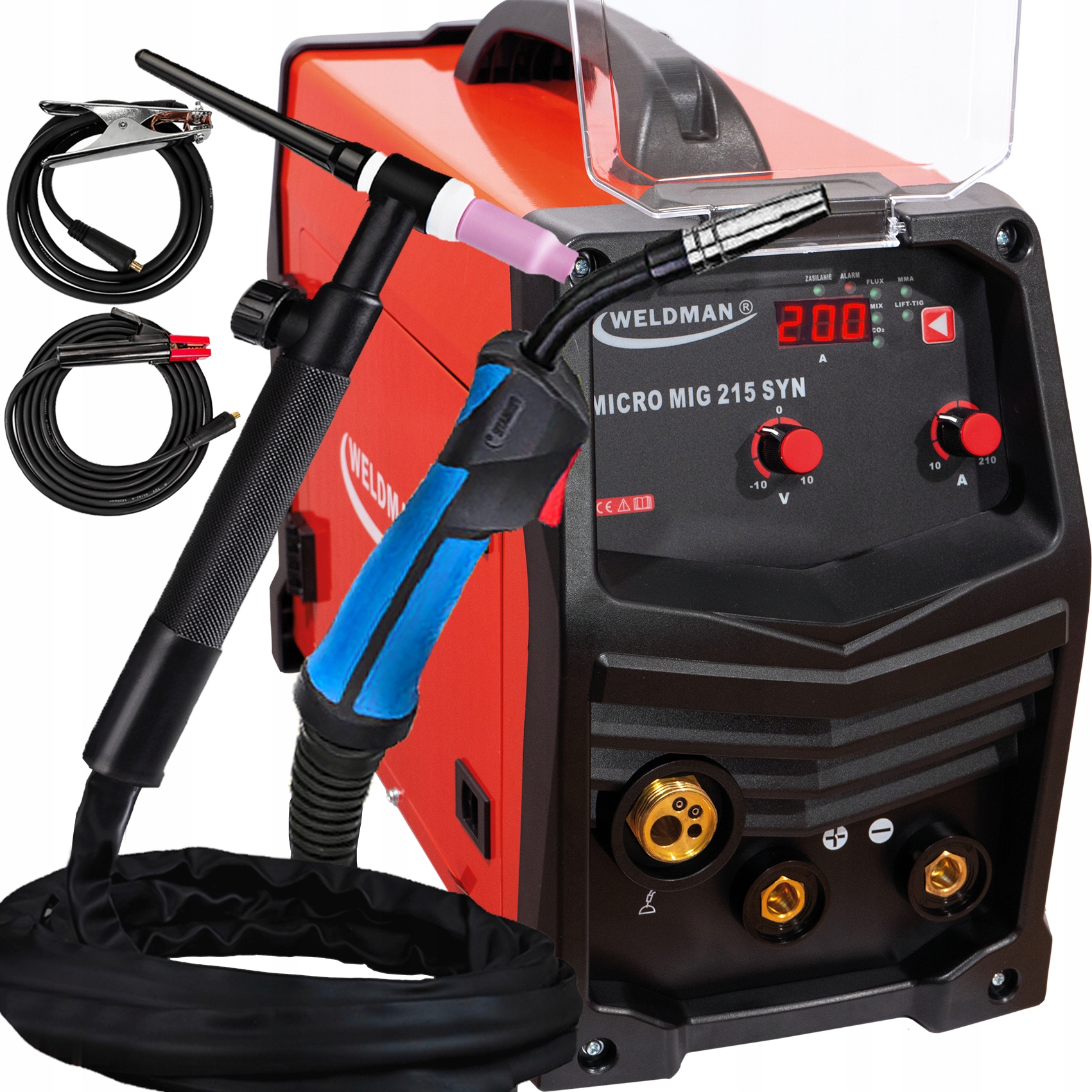 

Półautomat Spawalniczy 3w1 Weldman 210A Synergia