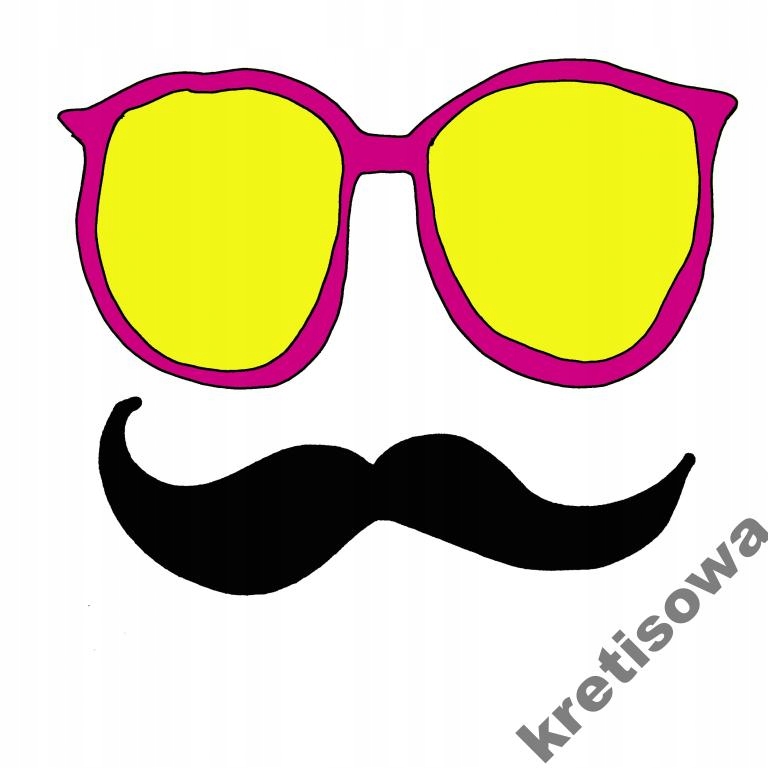 

XXL Dam Smieszna Cool Wąsy Na Koszulce Wzory w2a