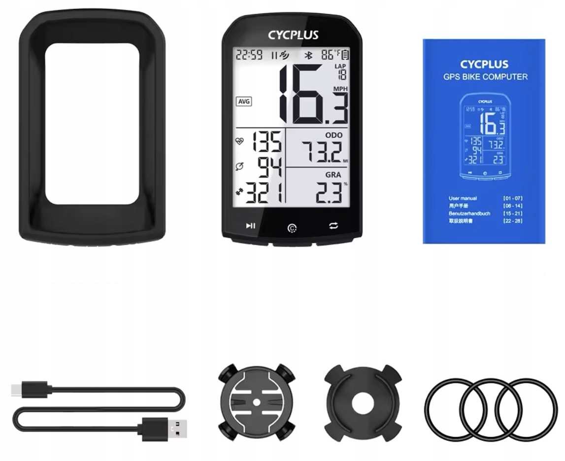 Licznik komputer rowerowy Gps Cycplus M1 bezprzewodowy Bluetooth Ant+