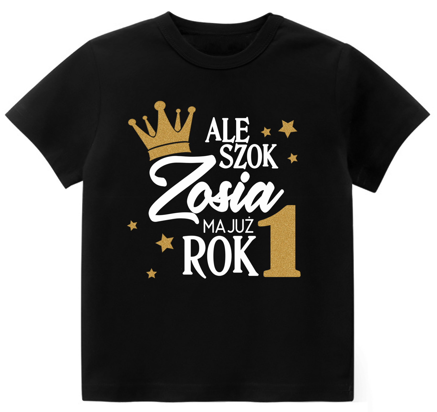 

Koszulka Urodziny Ale Szok Mam Już Rok Imię r. 86