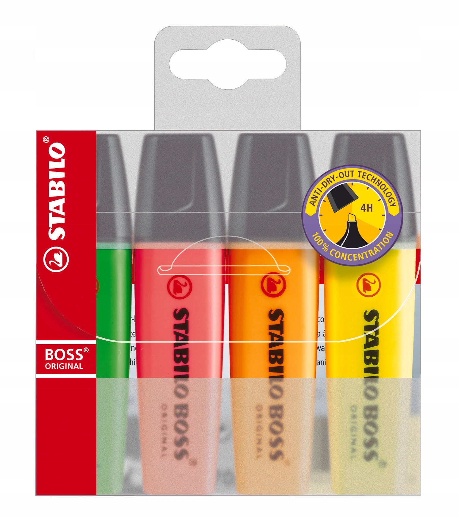 

Zakreślacze Stabilo Boss komplet 4 szt neon marker