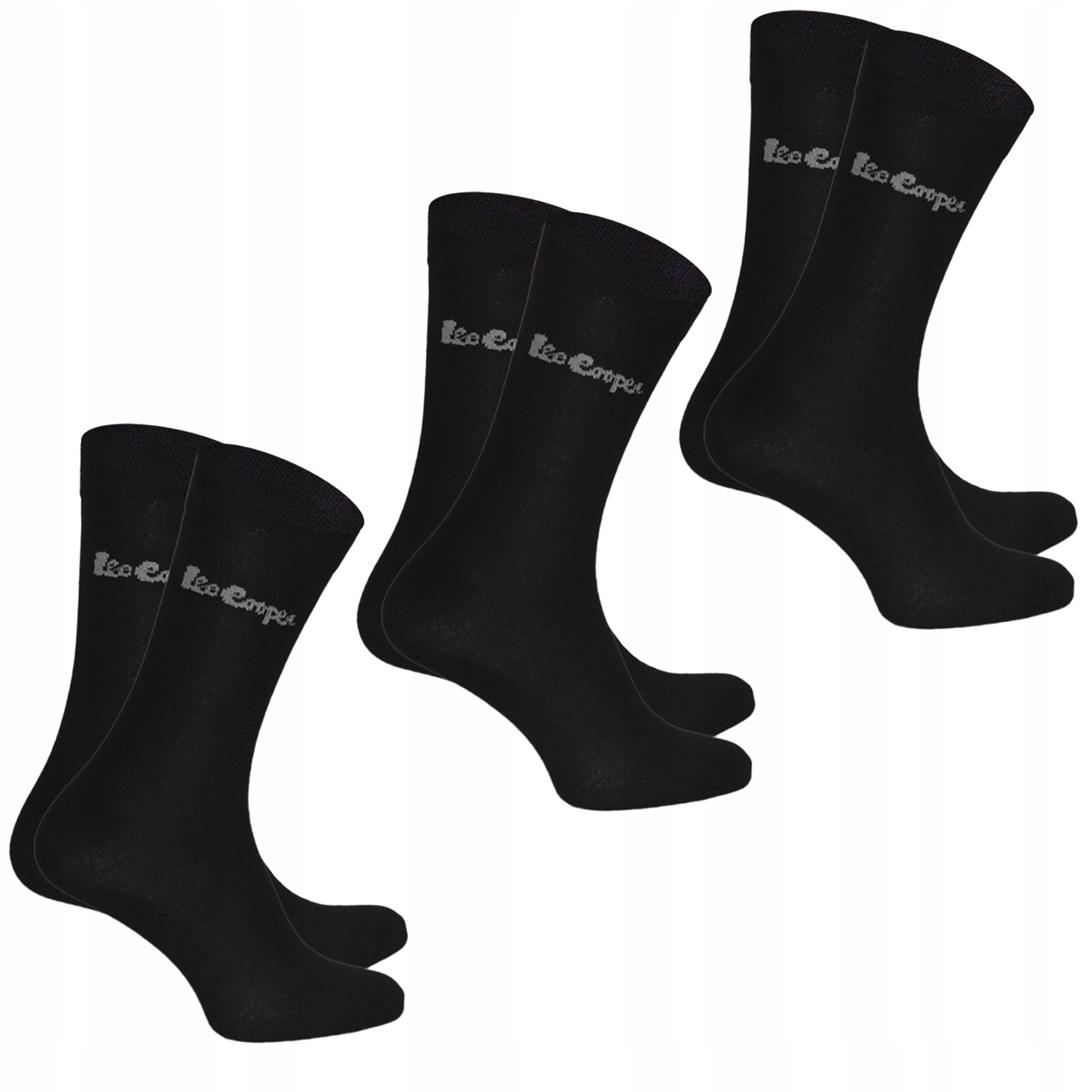 

Lee Cooper skarpety 3-pak, bawełna, czarny, 43-46