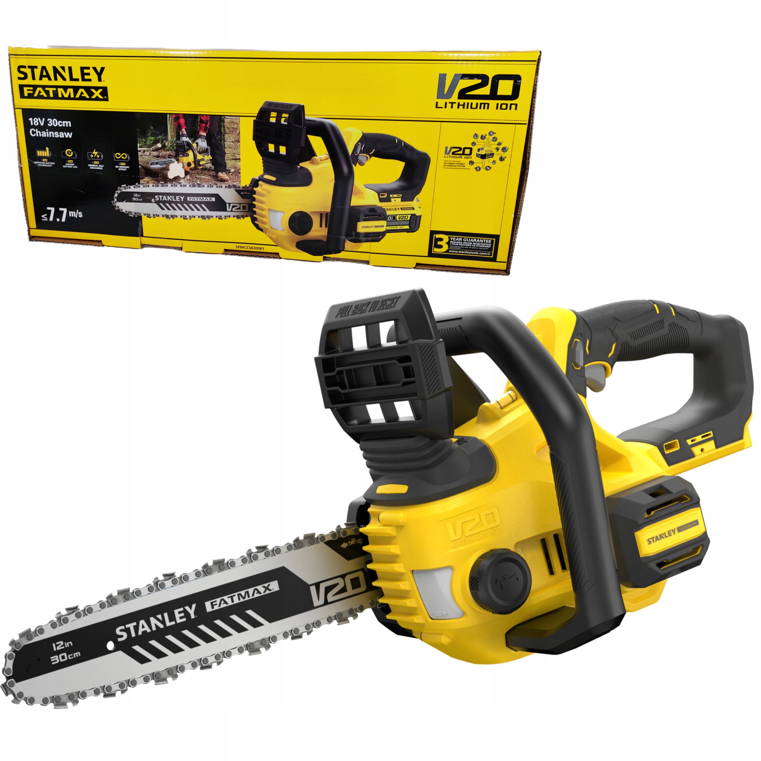 

Stanley V20 Pilarka Piła Łańcuchowa Aku 30cm Solo