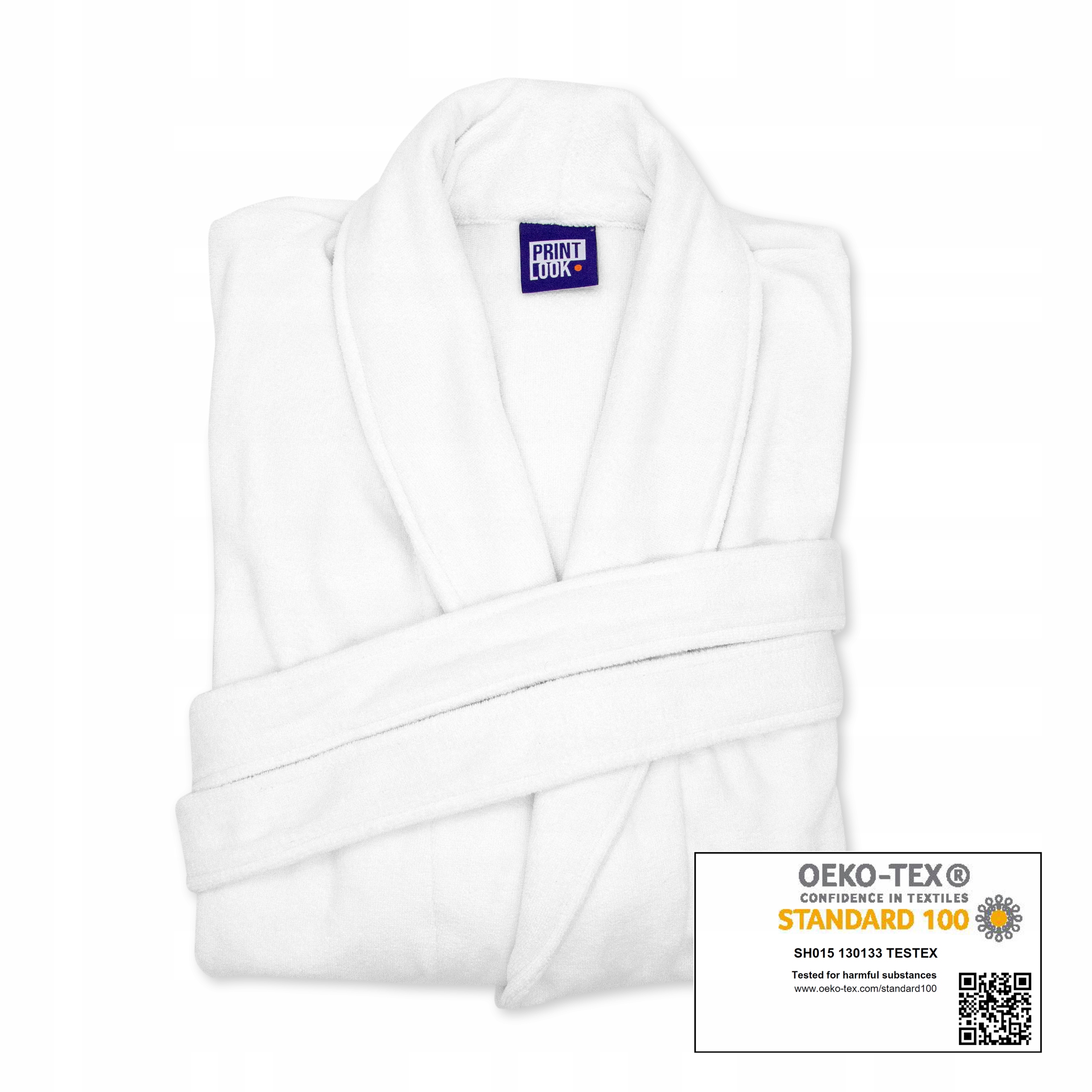 Szlafrok damski biały XXL / 2XL Model Ekonomiczny