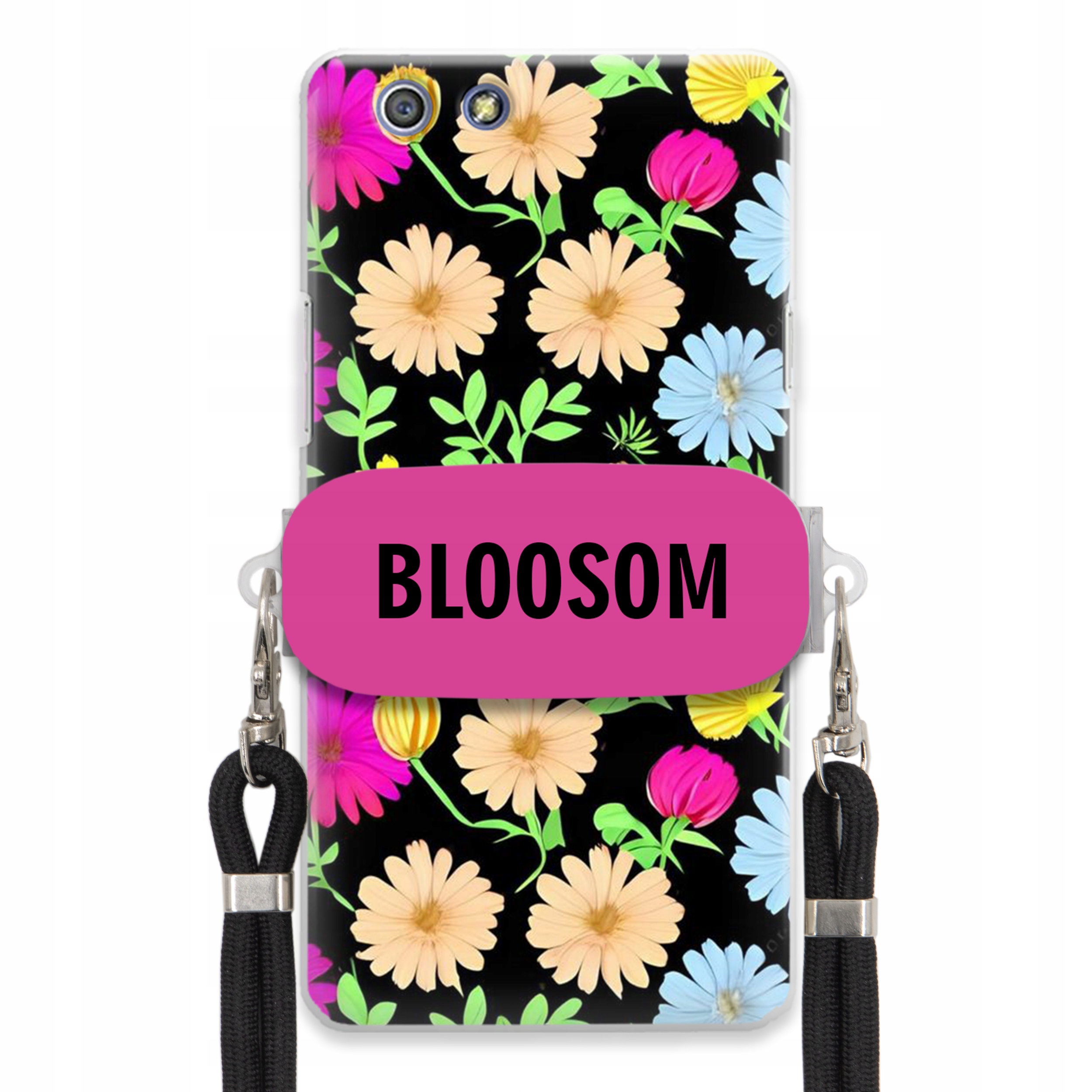 Puzdro Držiak Crossbody Pre Oppo A51 Puzdro Case Kvety Bloosom Flower