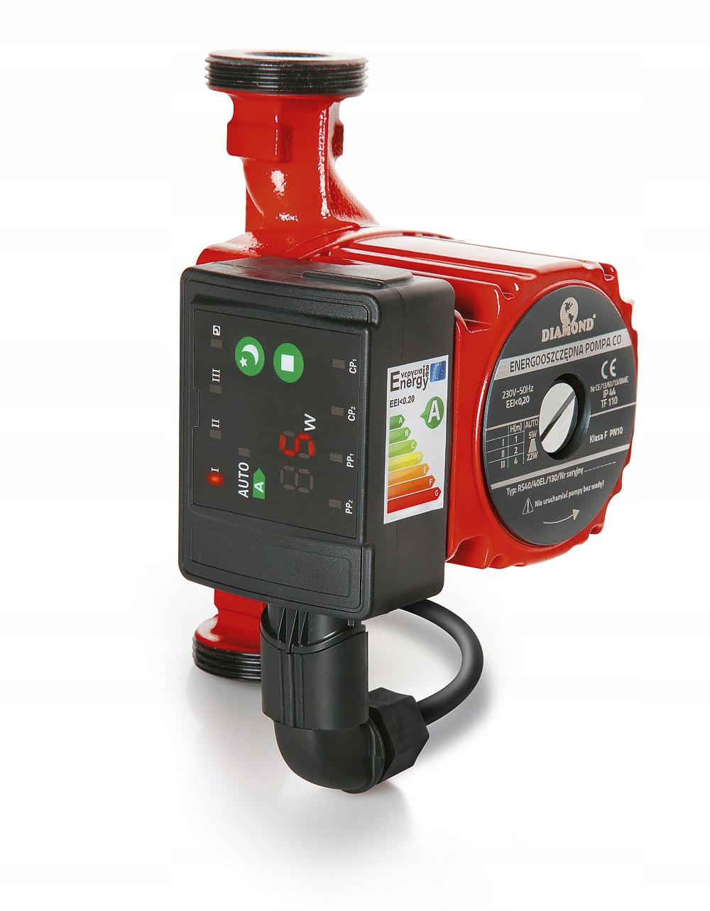 Elektronická oběhová pumpa pro C.o 25/40 Diamond 180 mm (ART.4-180)