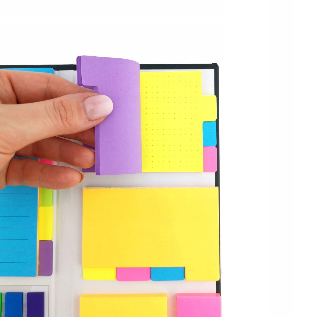 Zestaw do Notatek Karteczki Samoprzylepne i Zakładki Rozmiar A4