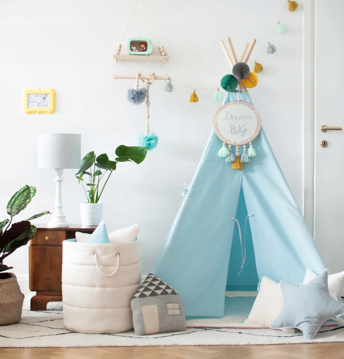 LAMPA STOŁOWA CLASSIC SZARY ZE ŚCIEMNIACZEM DREWNO OLEJOWANE Typ stołowa