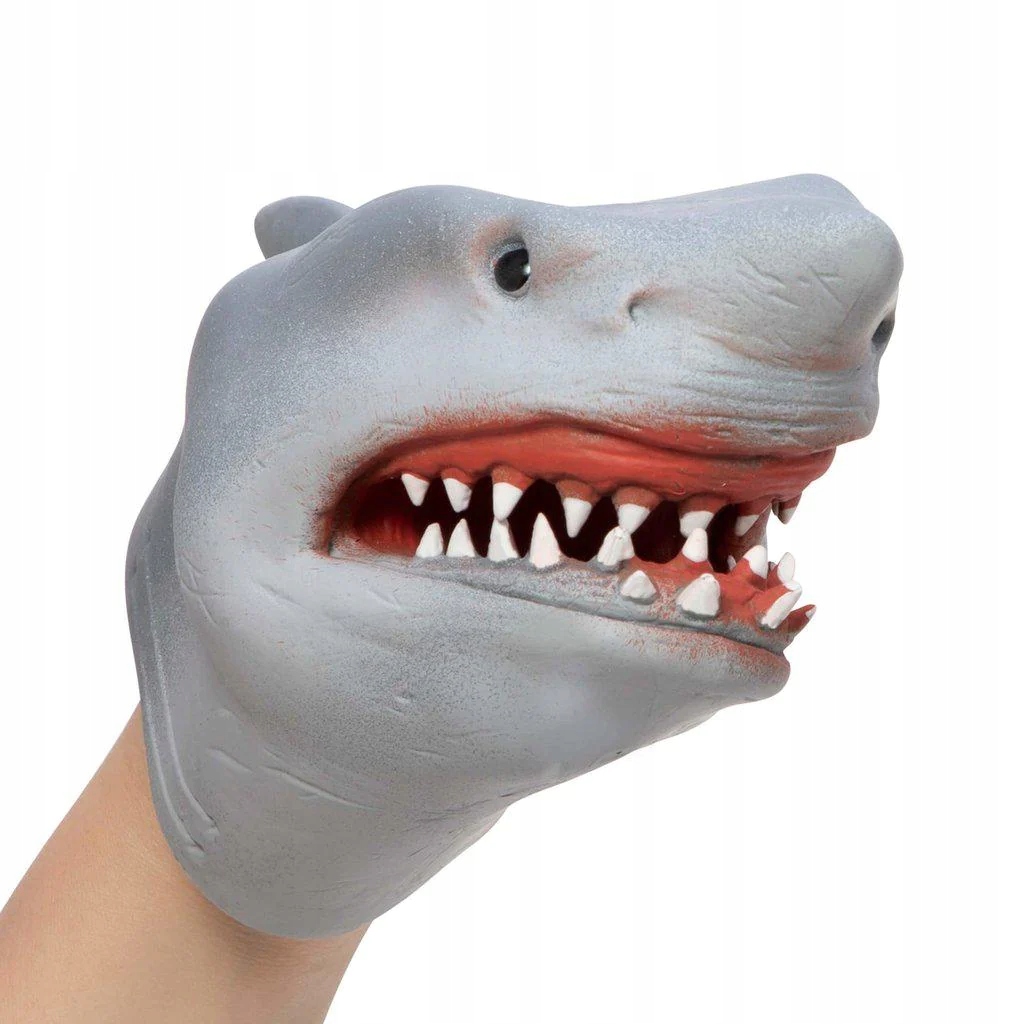 Rekin pacynka na rękę Shark Hand Puppet miła w dotyku rozciągliwa Schylling EAN (GTIN) 0019649232864