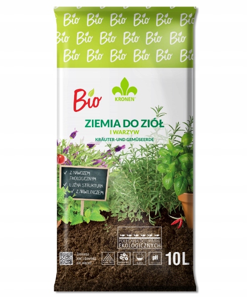 

Kronen Podłoże Ziemia do Ziół i Warzyw 10L