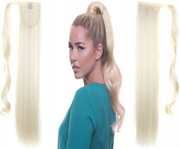 Příčesek do vlasů přírodní Poník 60# Naj Blond 40 cm 70 gramů