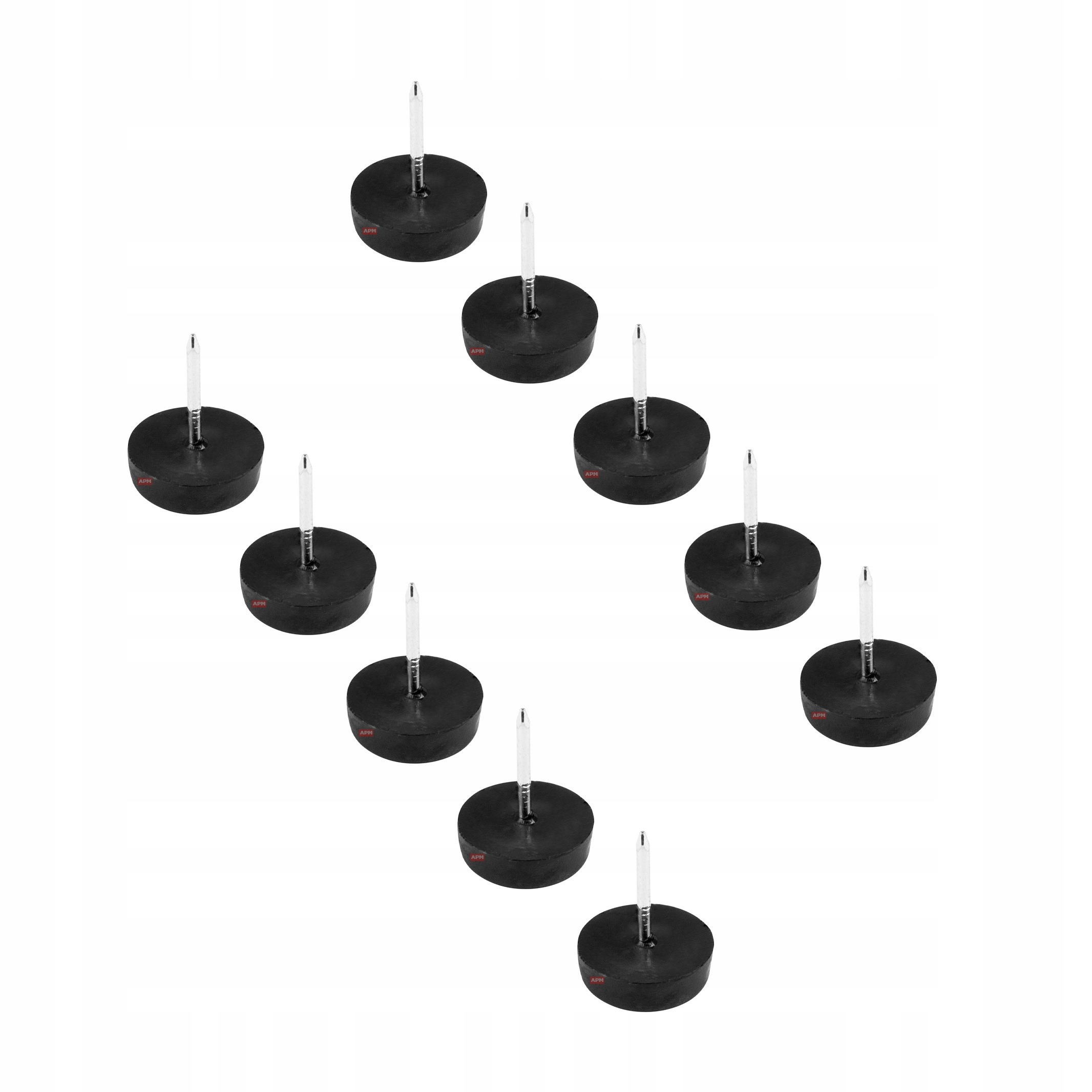 100x ŚLIZGACZ POJEDYNCZY Z GWOŹDZIEM STOPKA MEBLOWA Kod producenta .