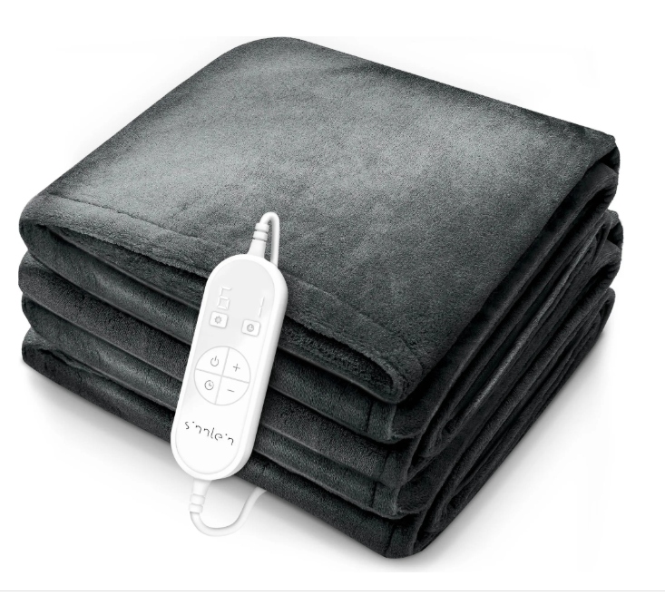 Elektryczny koc grzewczy z automatycznym wyłączaniem 1160X120 Szary