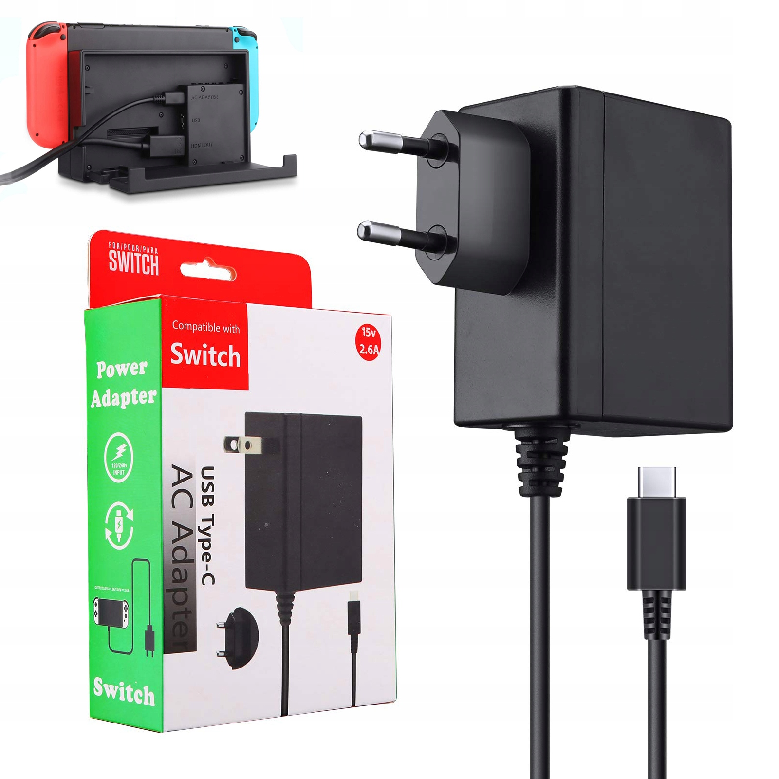 

Ładowarka Zasilacz Do Nintendo Switch Type-C Usb C