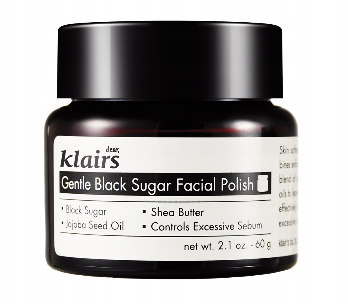 Klairs Gentle Black Sugar Facial Peeling - Peeling na tvár 110g