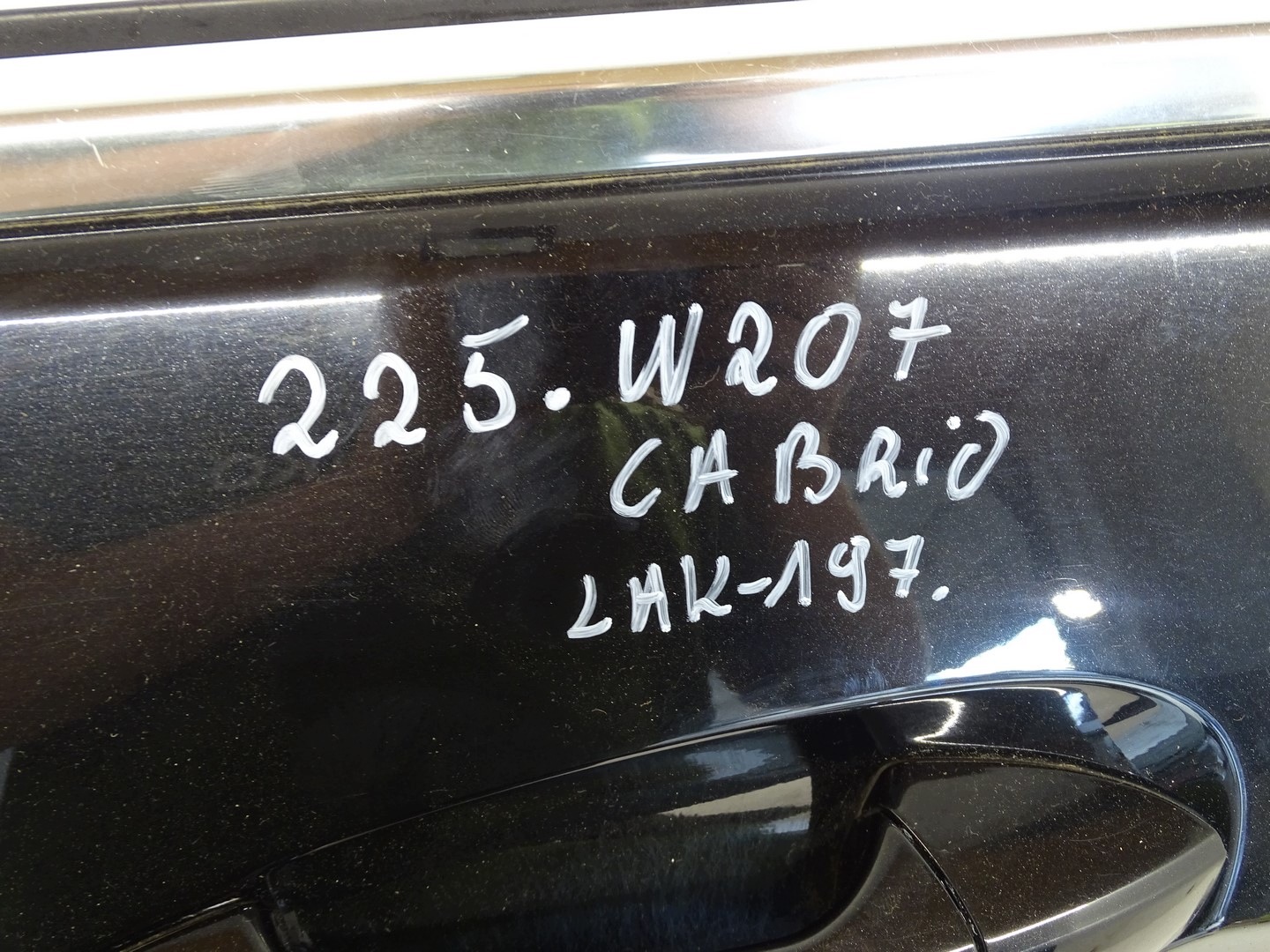 door left front left front MERCEDES W207 E-KLASA CABRIO COUPE 197