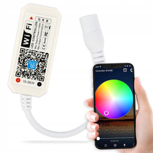 

Sterownik Kontroler Taśm Led Rgb WiFi Android iOS