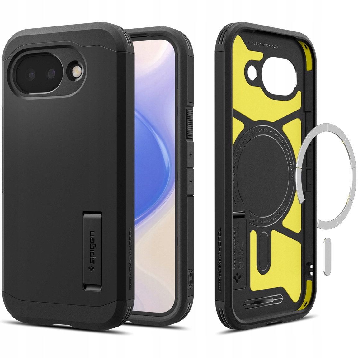 Pouzdro pro Pixel 10a, Spigen Tough Armor pro MagSafe, pancéřové pouzdro se stojánkem