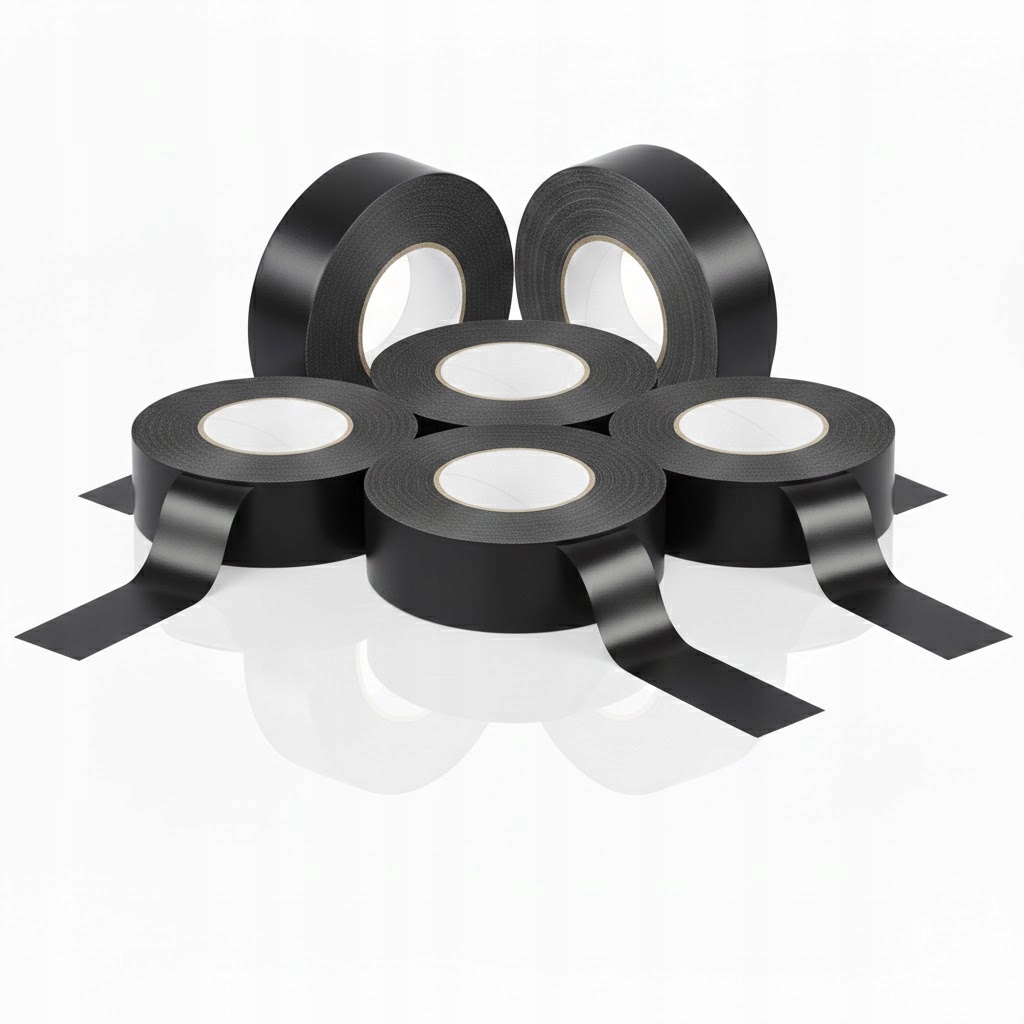 Vodotěsná Opravná Páska Duct Tape Uv Černá 50 m 45 mm Montážní 6 Ks