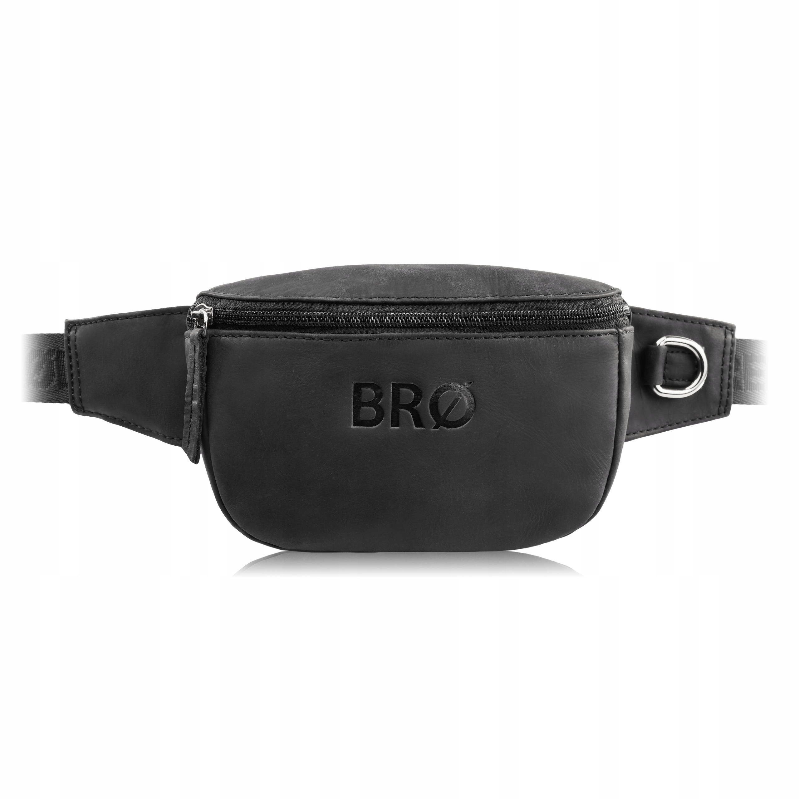 Saszetka Nerka Damska Torebka Nerki Saszetki Męskie G-18 Brodrene Czarna Rodzaj biodrowa