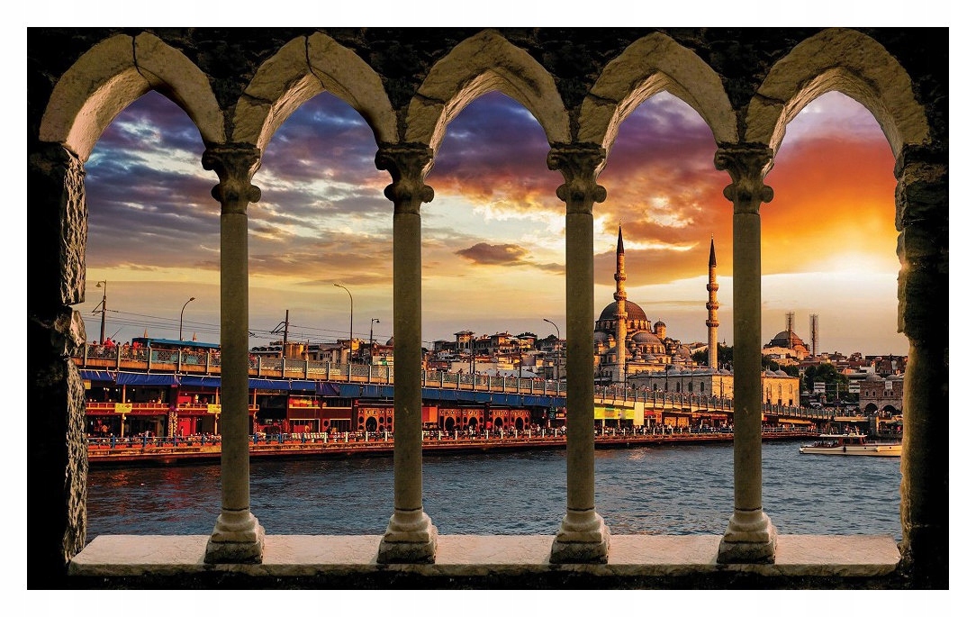 Vliesová fototapeta Istanbul Západ slunce nad městem 368x254 lepidlo
