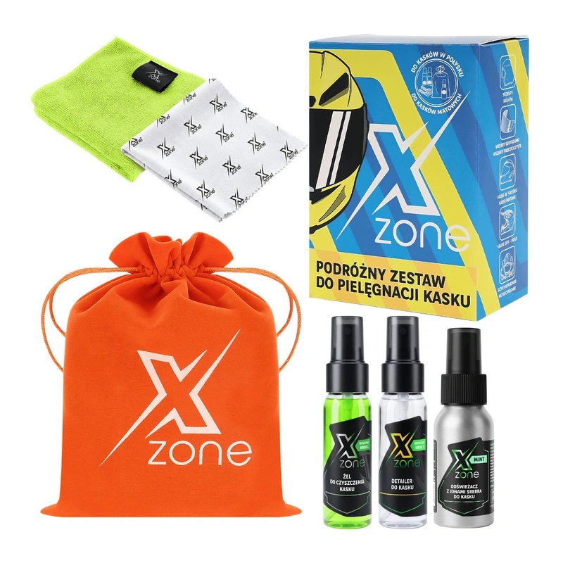 Podróżny zestaw do pielęgnacji kasku Xzone 110ml