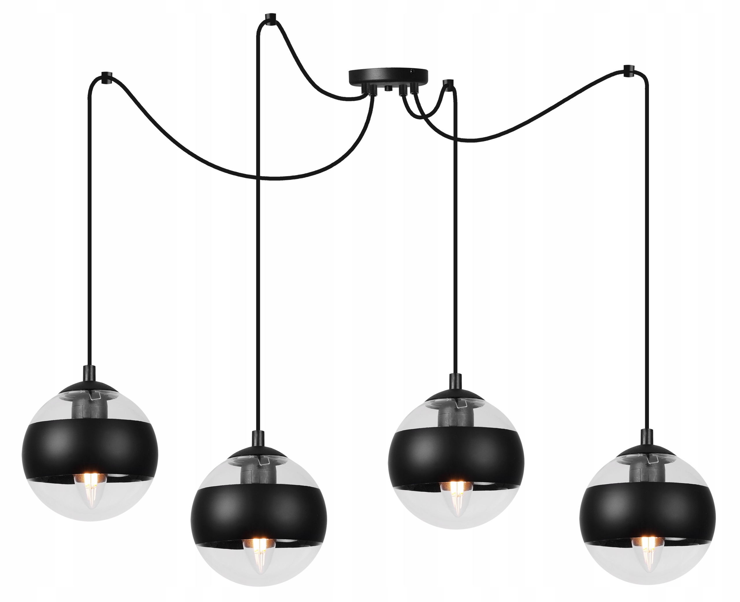 Stropní Svítidlo Závěsný Lustr Černý Pavouk Do Obývacího Pokoje Kuchyně Ložnice Loft