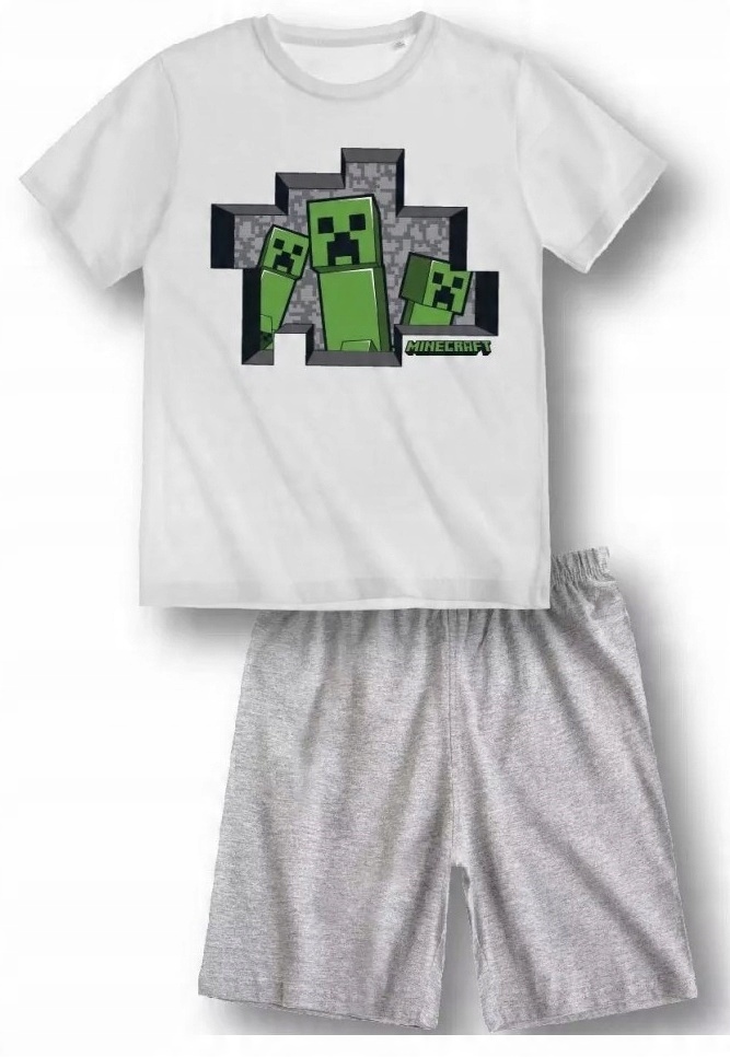 

Piżama piżamka Minecraft letnia T-shirt szorty 116