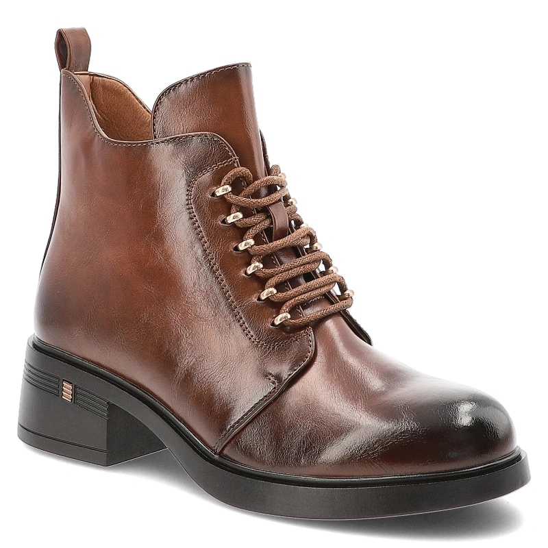 Dámské kotníkové boty S.Barski, hnědé, HY62-8112 Brown