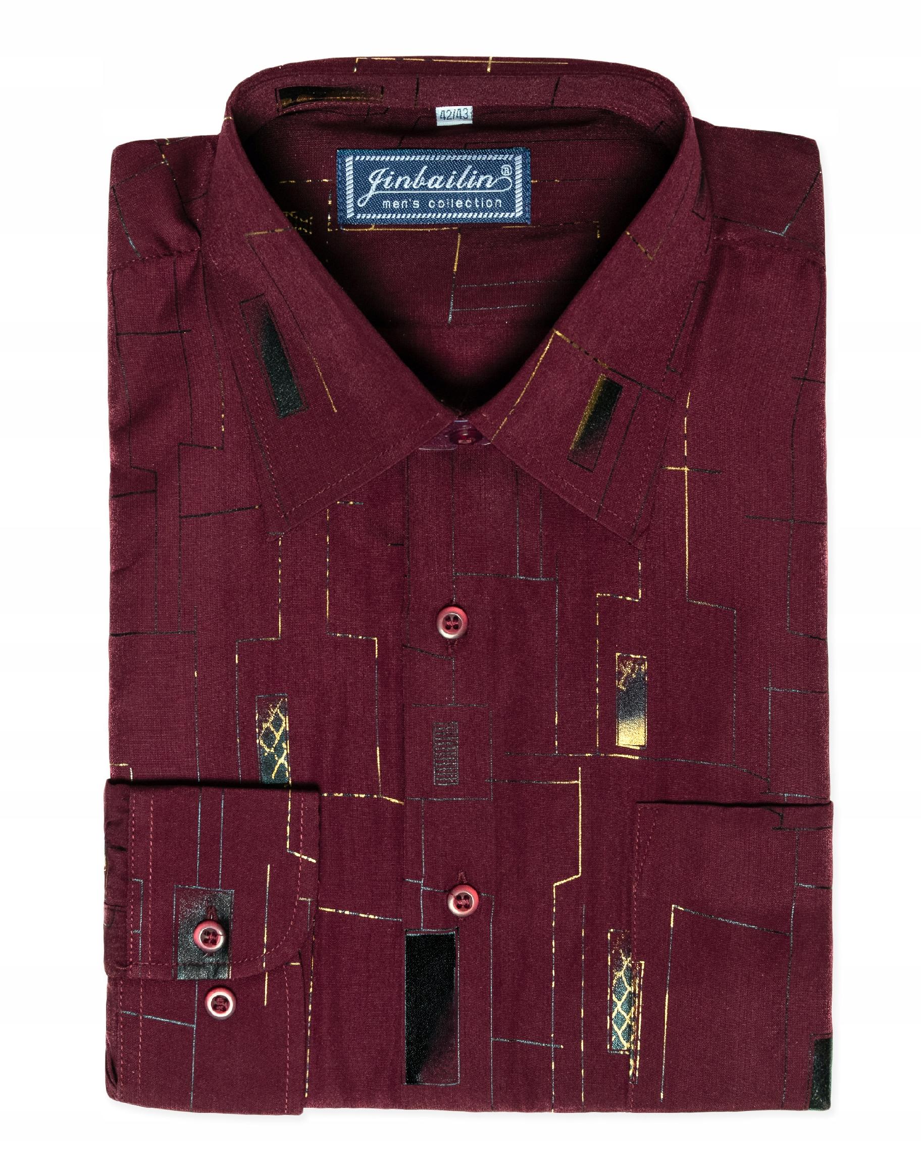 Elegancka Koszula Męska Długi Rękaw Q4-2 43/44