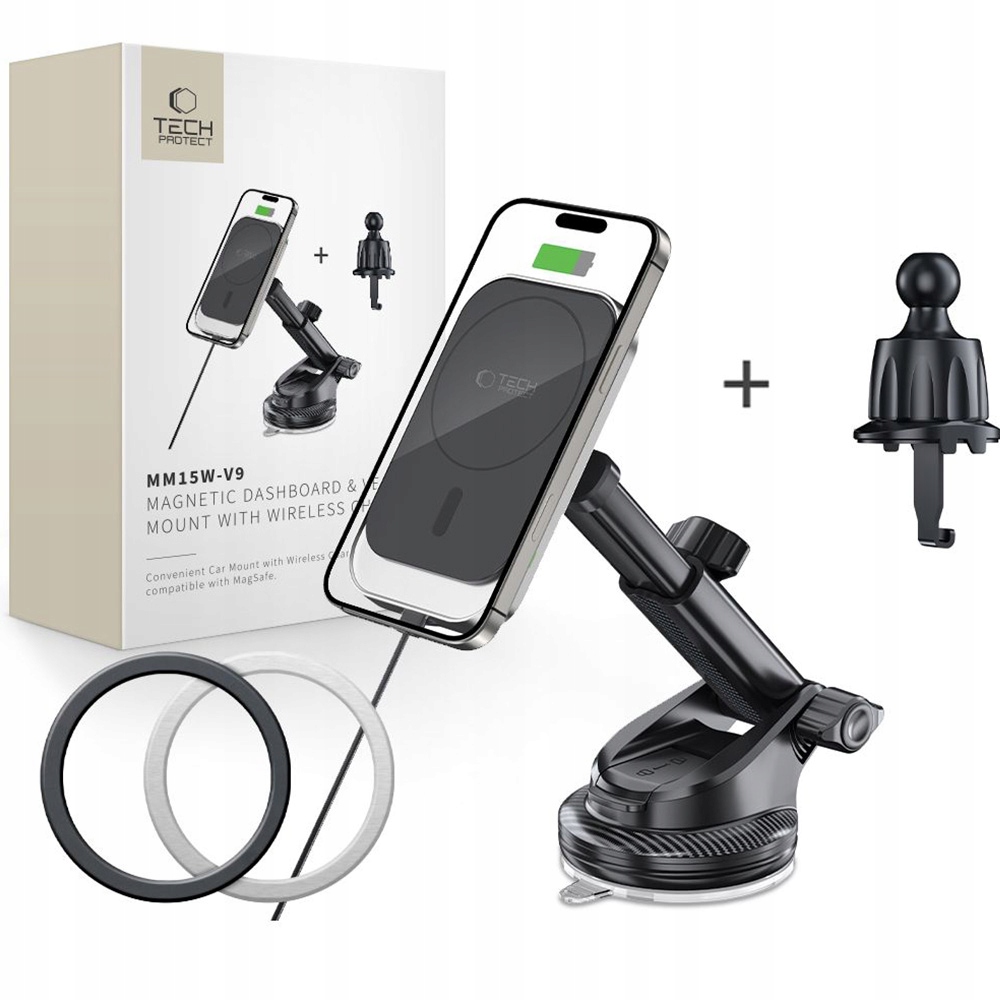 Uchwyt samochodowy na kratkę nawiewu, deskę, szybę, Tech-Protect do MagSafe
