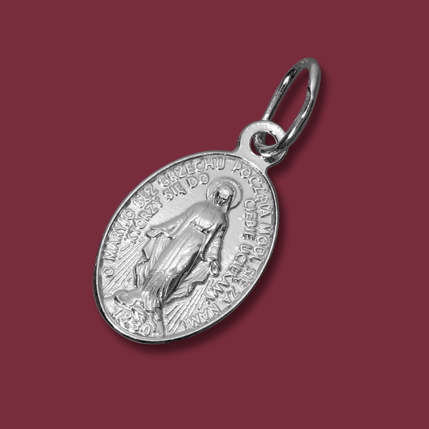 Cudowny Medalik Matka Boska Niepokalana pr. 925 Marka Awa Silver Jewellery