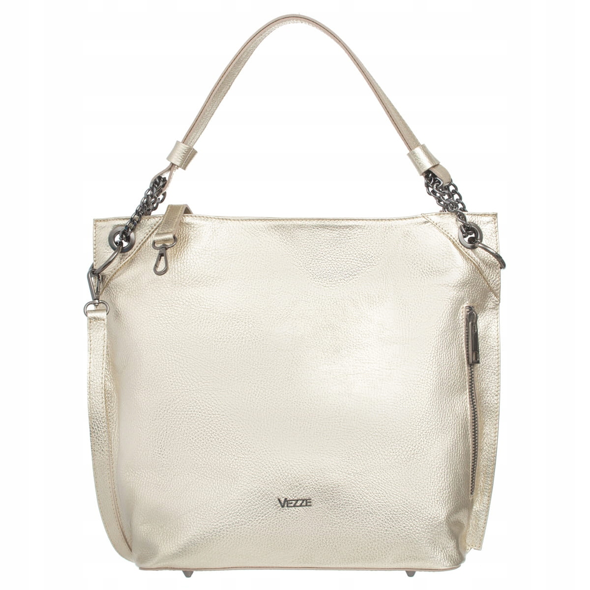 Dámská kožená taška Vezze Luca Zlatá