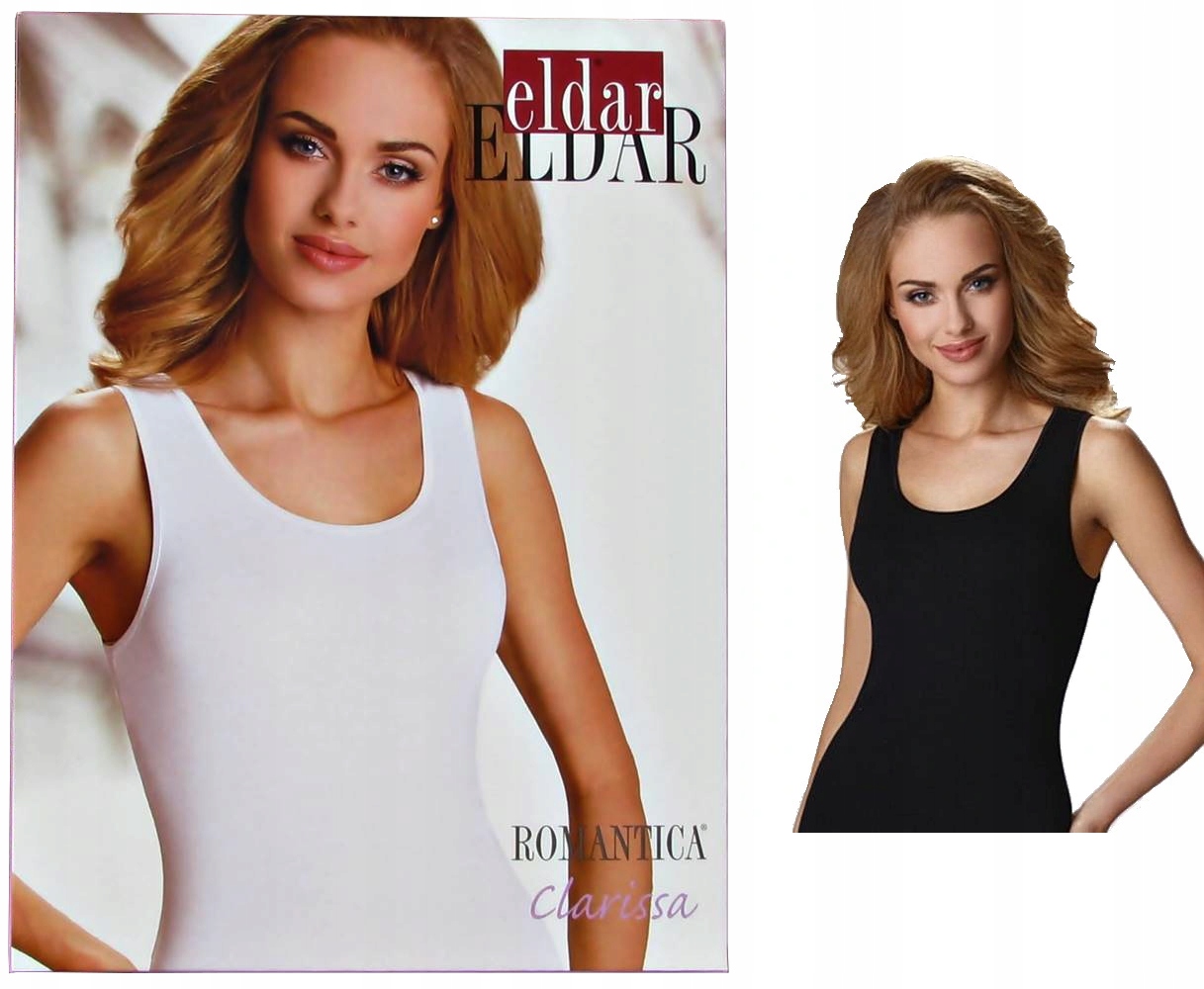 

Eldar Koszulka Czarna Clarissa Gładka, Bawełna XXL