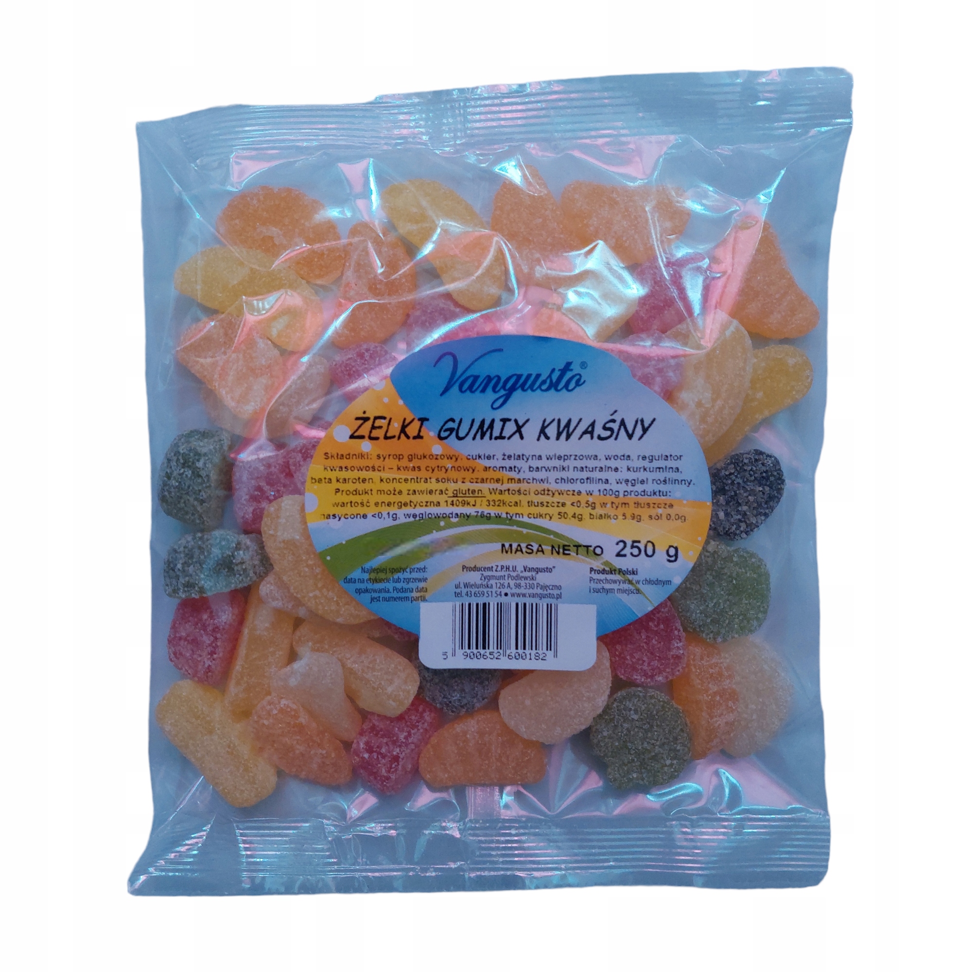 Żelki Vangusto 250g gumix kwaśny — 6