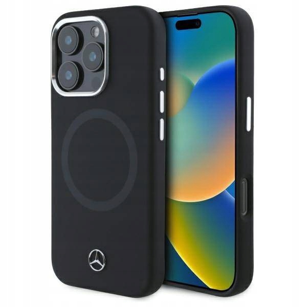 Pouzdro pro iPhone 16 Pro Mercedes, černé