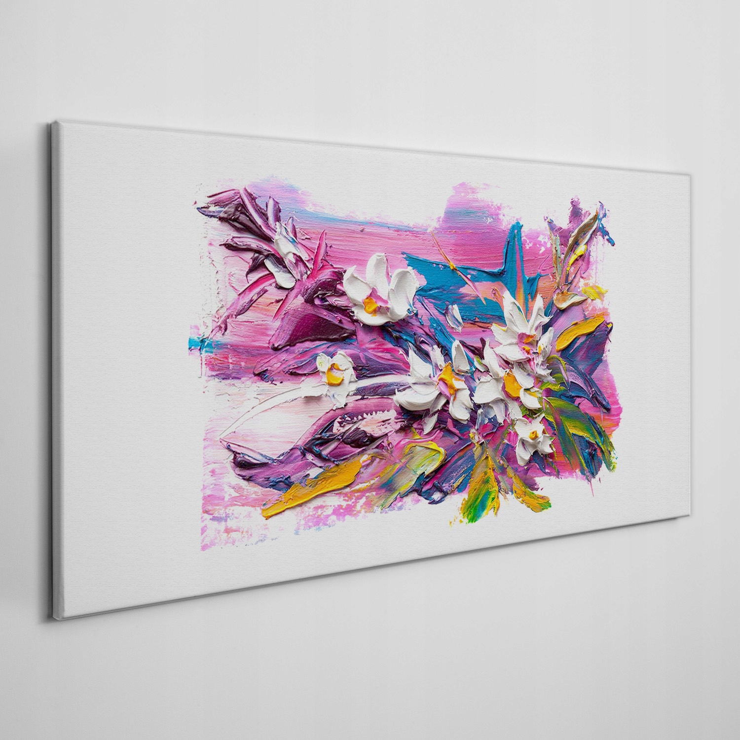 

Nowoczesny foto-obraz na płótnie Kwiaty 100x50 cm