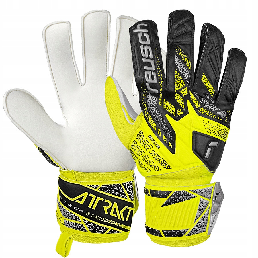 Reusch Attrakt Solid (8,5) Unisexové rukavice Žlutá